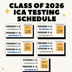 ICA Testing Schedule